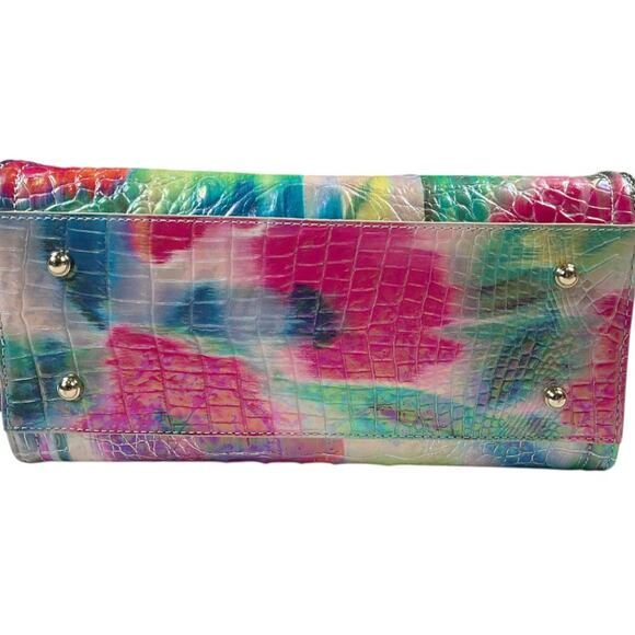 Brahmin Cami leather satchel in alligator design with top handle/cross NWT - Picture 5 of 7